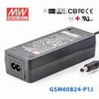 Mean Well GSM60B24-P1J Power Supply 60W 24V