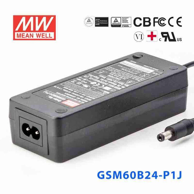 Mean Well GSM60B24-P1J Power Supply 60W 24V