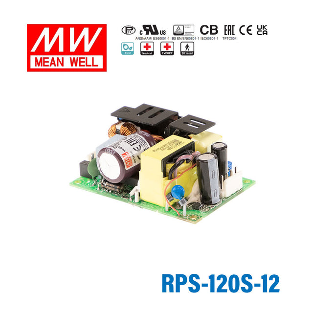 Mean Well RPS-120S-12 Green Power Supply W 12V 9.5A - Medical Power Supply