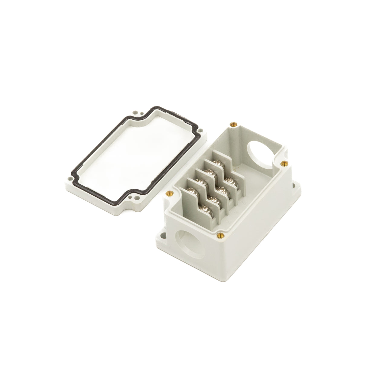 Boxco Terminal Box 4-pole 1.97 x 3.23 x 1.69 Inches(50 x 82 x 43mm) IP67, IK08, ABS, Grey Cover - PHOTO 2