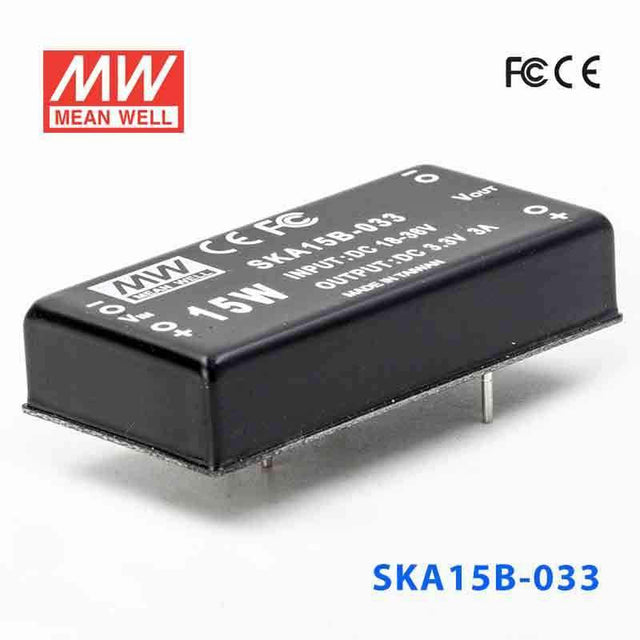 Mean Well SKA15B-033 DC-DC Converter - 15W - 18~36V in 3.3V out 3A