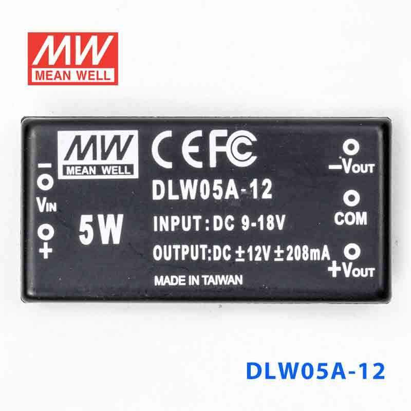 Mean Well DLW05A-12 DC-DC Converter - 5W - 9~18V in ±12V out - PHOTO 2