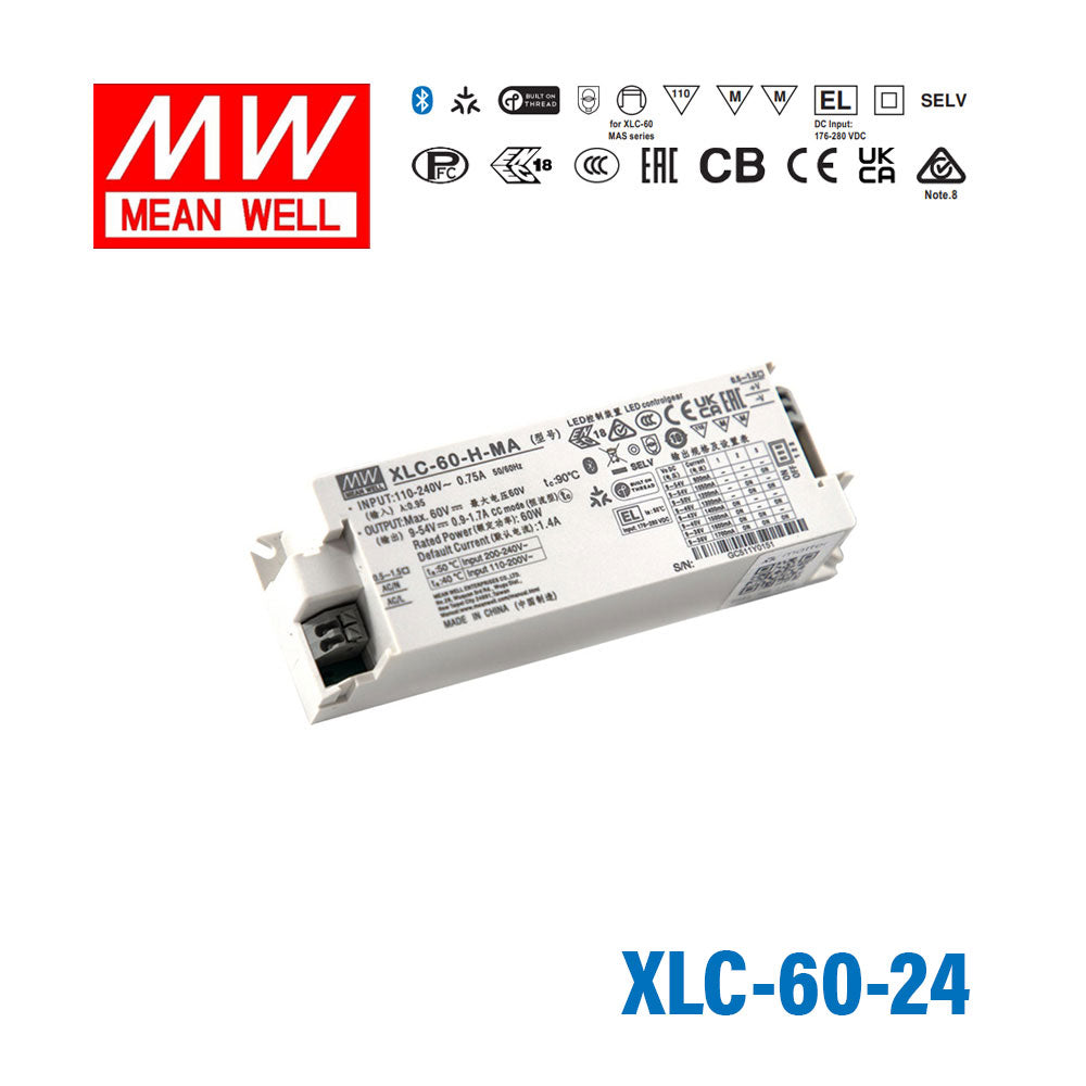 Mean Well XLC-60-24 LED Driver 60W 24V 2.5A
