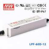 Mean Well LPF-60D-12 Power Supply 60W 12V - Dimmable 5A