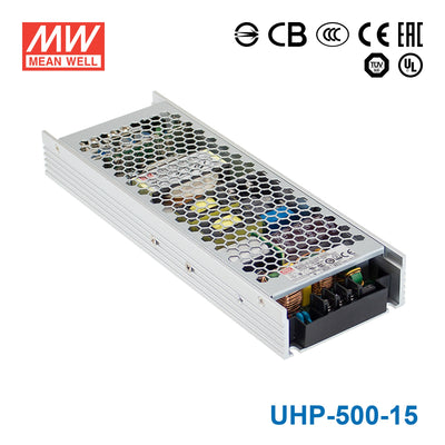 Mean Well UHP-500-15 Power Supply 501W 15V 33.4A