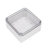 Boxco S-Series 7.87 x 7.87 x 3.94 Inches(200x200x100mm) Plastic Enclosure, IP67, IK08, PC, Transparent Cover, Screw Type - PHOTO 1
