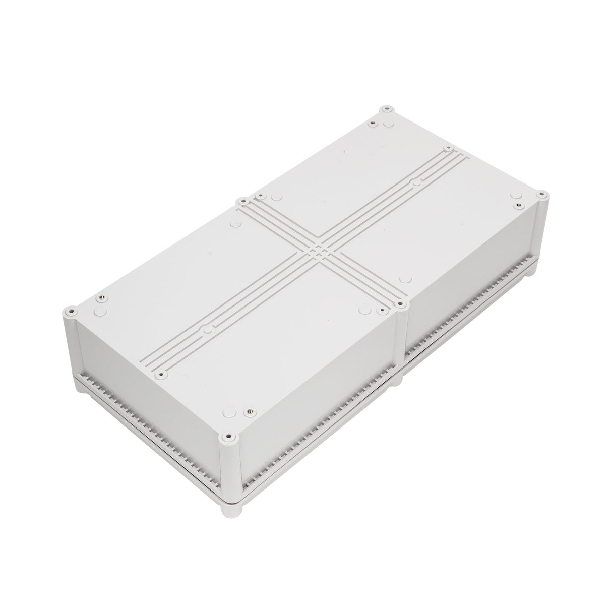 Boxco S-Series 11.02 x 22.05 x 5.12 Inches(280x560x130mm) Plastic Enclosure, IP67, IK08, ABS, Grey Cover, Screw Type - PHOTO 3