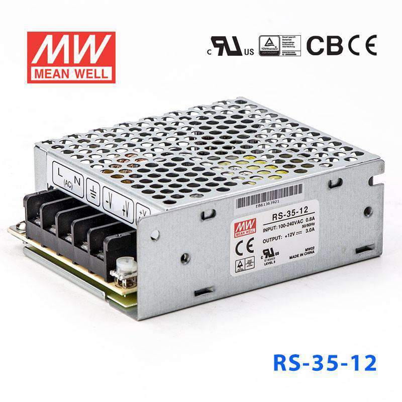 Mean Well RS-35-12 Power Supply 35W 12V