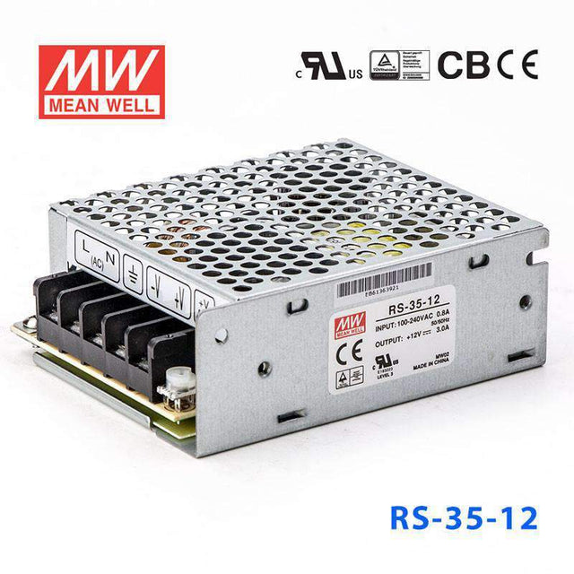 Mean Well RS-35-12 Power Supply 35W 12V