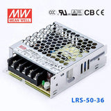 Mean Well LRS-50-36 Power Supply 50W 36V