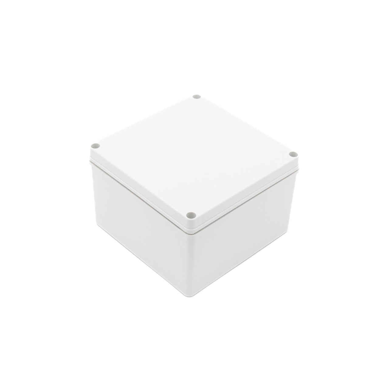Boxco S-Series 7.87 x 7.87 x 5.12 Inches(200x200x130mm) Plastic Enclosure, IP67, IK08, PC, Grey Cover, Screw Type - PHOTO 1