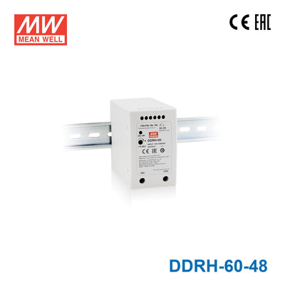 Mean Well DDRH-60-48 Ultra Wide Input DC-DC Converter, 60W 48V 1.25A