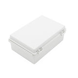 Boxco P-Series 7.48 x 11.02 x 3.94 Inches(190 x 280 x 100mm) Plastic Enclosure, IP67, IK08, ABS, Grey Cover, Molded Hinge and Latch Type - PHOTO 3