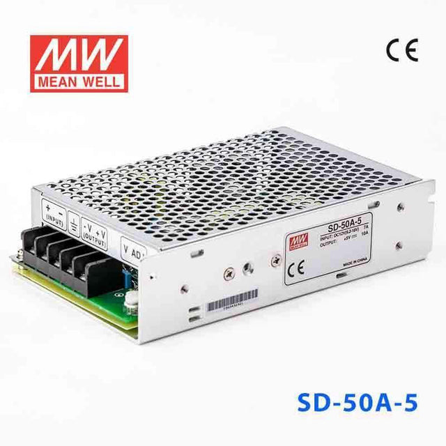 Mean Well SD-50A-5 DC-DC Converter - 50W - 9.2~18V in 5V out