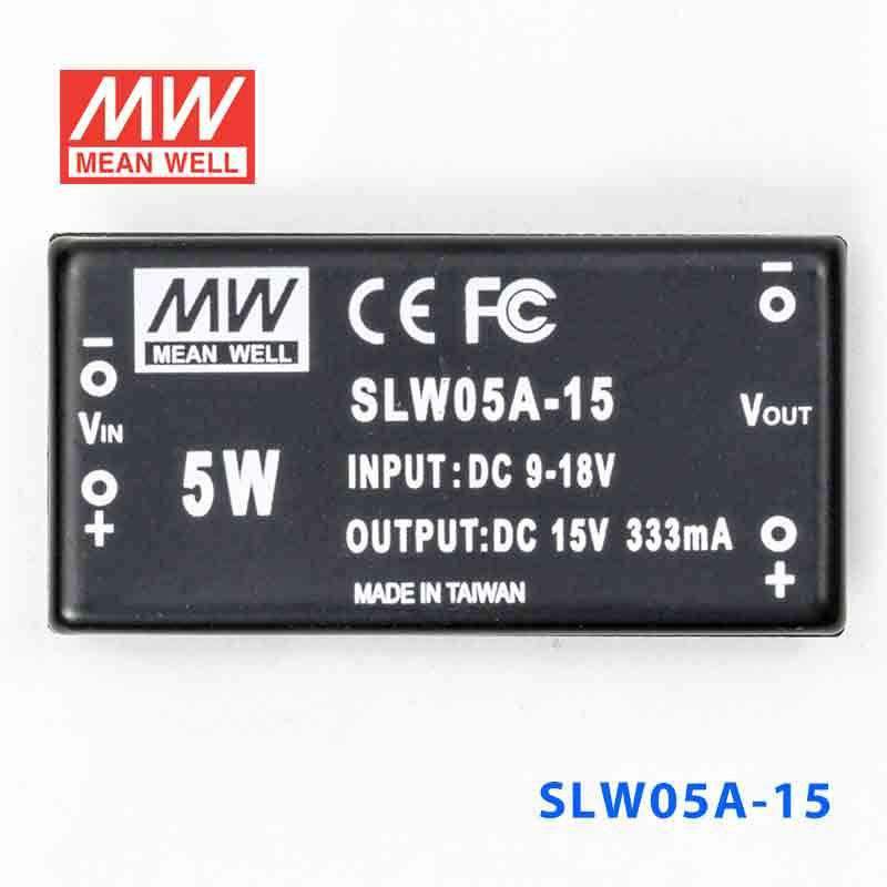 Mean Well SLW05A-15 DC-DC Converter - 5W - 9~18V in 15V out - PHOTO 2