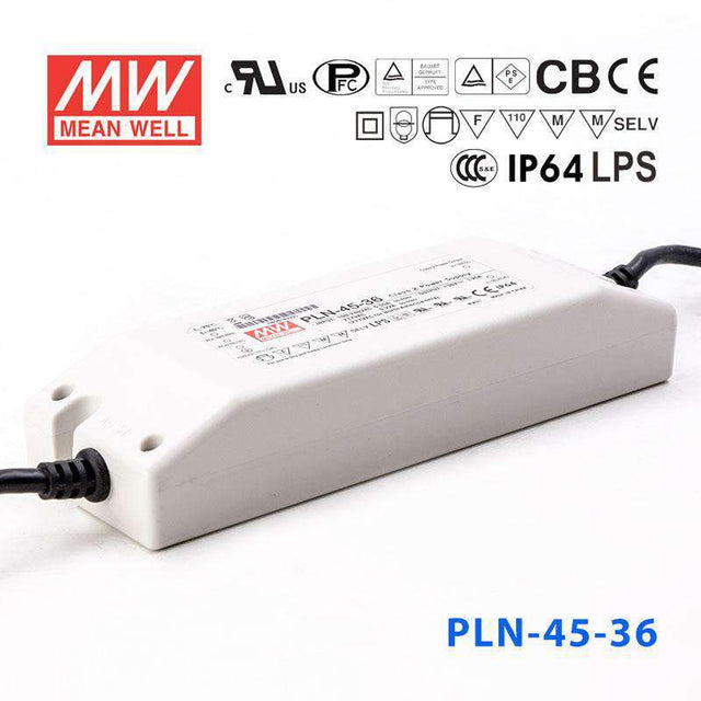 Mean Well PLN-45-36 Power Supply 45W 36V - IP64