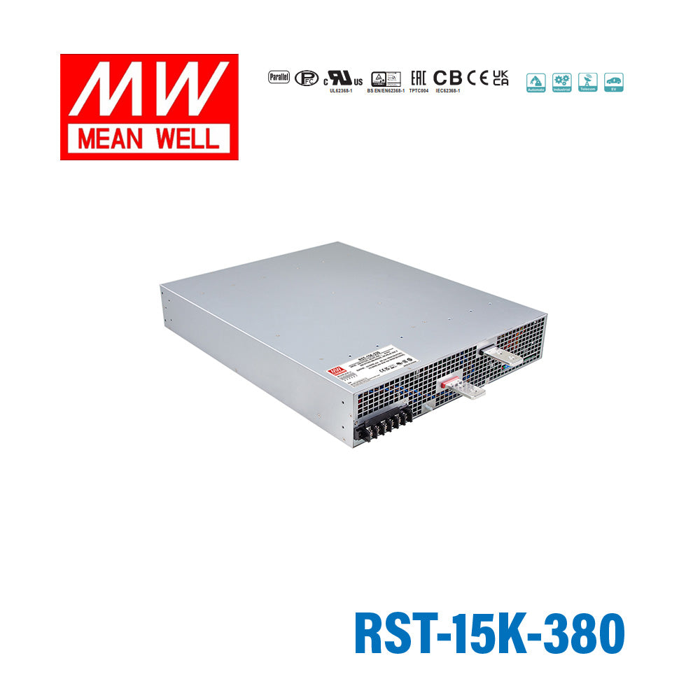 Mean Well RST-15K-380 High Power AC/DC Power Supply 15030W, 3 Phase Input, 380V Output 39.55A