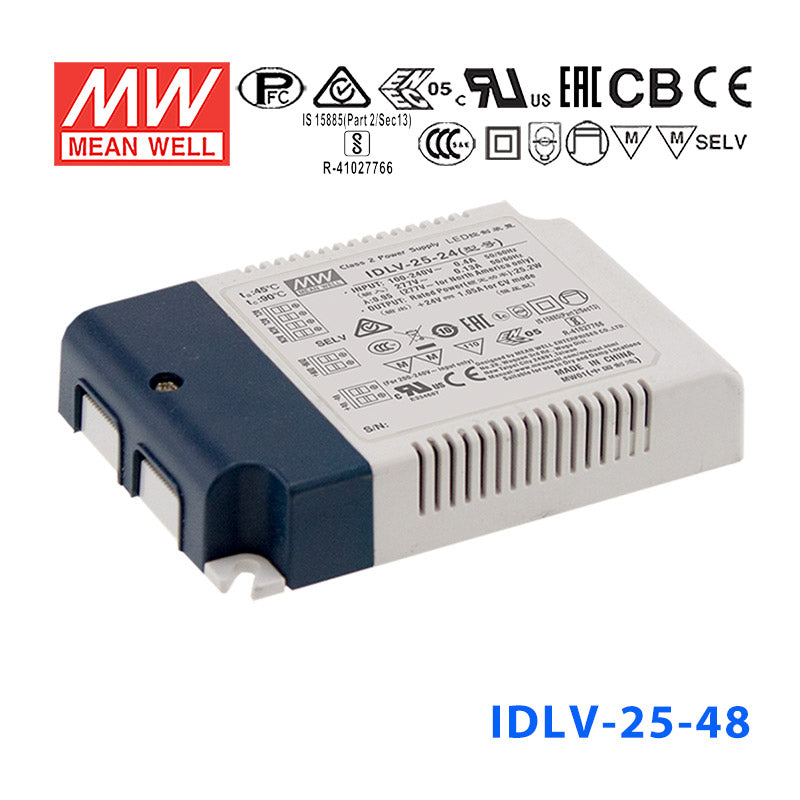 Mean Well IDLV-25-48 Power Supply 25W 48V, Dimmable
