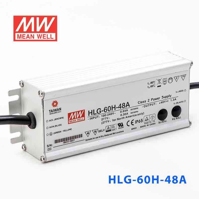 Mean Well HLG-60H-48A Power Supply 60W 48V - Adjustable