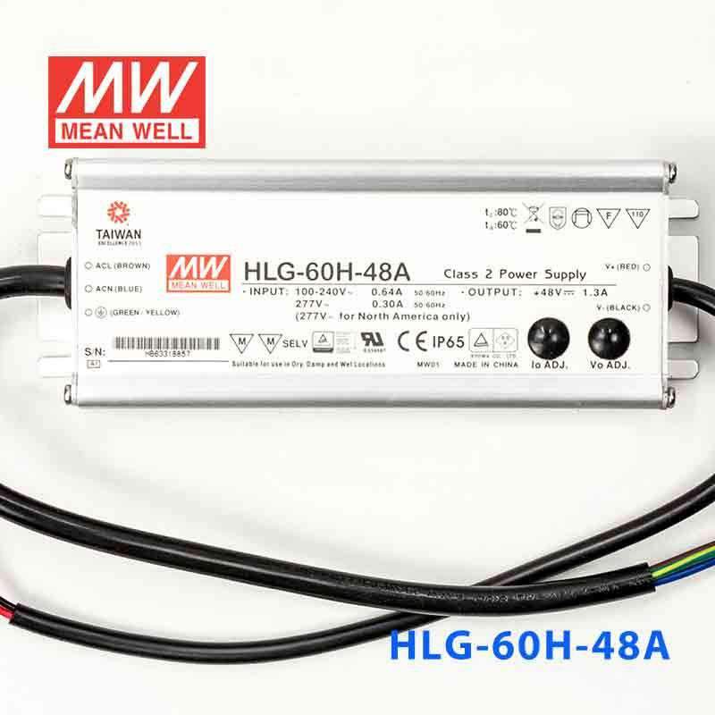 Mean Well HLG-60H-48A Power Supply 60W 48V - Adjustable