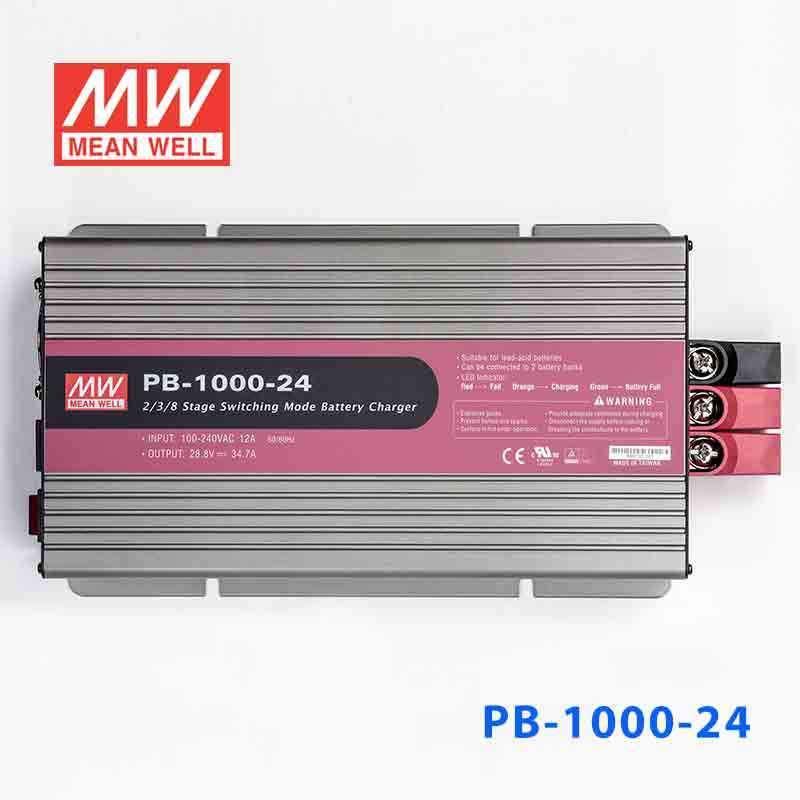 Mean Well PB-1000-24 Battery Chargers 1000W 28.8V 34.7A - 2/3/8 Stage W/PFC