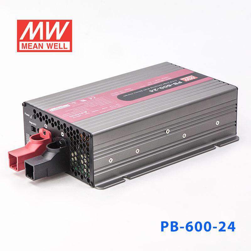 Mean Well PB-600-24 Battery Chargers 600W 28.8V 21A - 2/3/8 Stage W/PFC