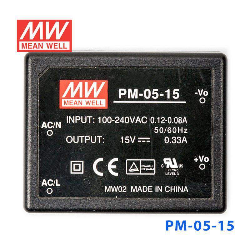 Mean Well PM-05-15 Power Supply 5W 15V