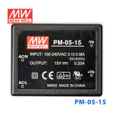 Mean Well PM-05-15 Power Supply 5W 15V