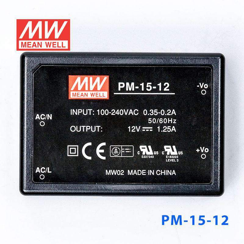 Mean Well PM-15-12 Power Supply 15W 12V