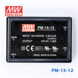 Mean Well PM-15-12 Power Supply 15W 12V