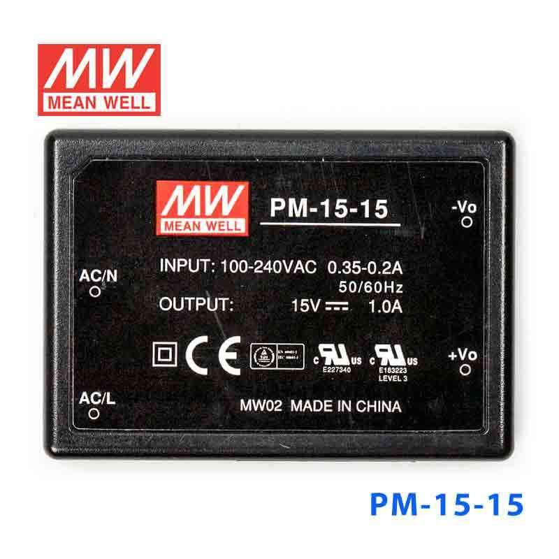 Mean Well PM-15-15 Power Supply 15W 15V