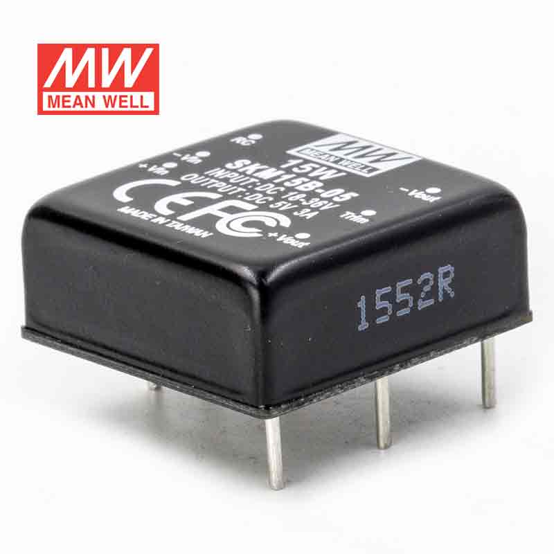 Mean Well SKM15B-05 DC-DC Converter - 15W - 18~36V in 5V out