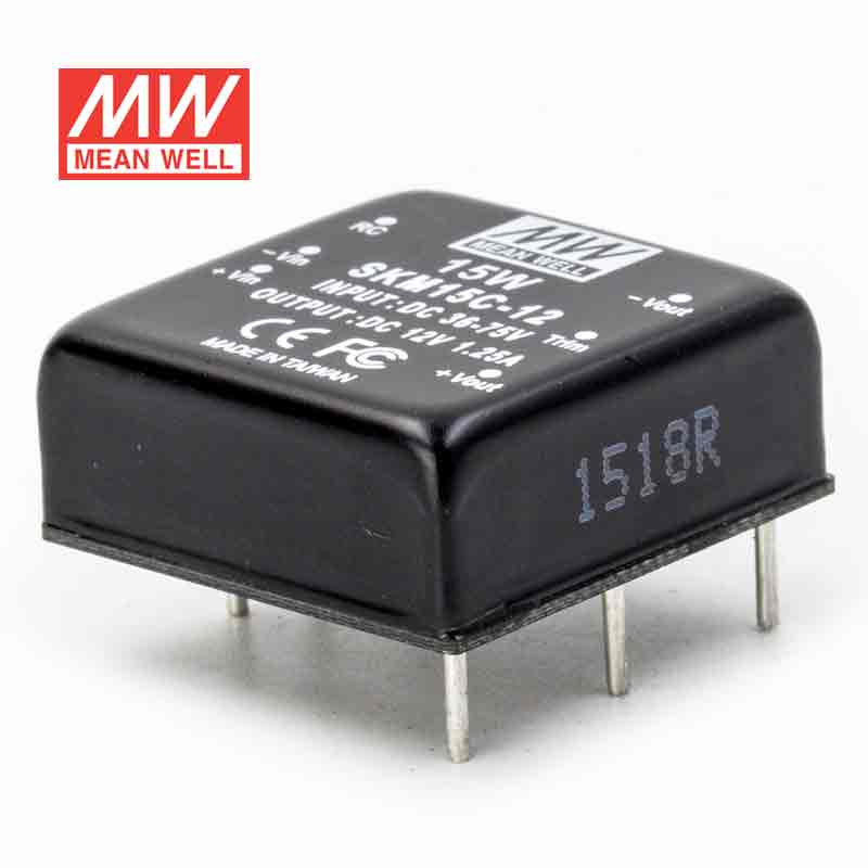 Mean Well SKM15C-12 DC-DC Converter - 15W - 36~75V in 12V out