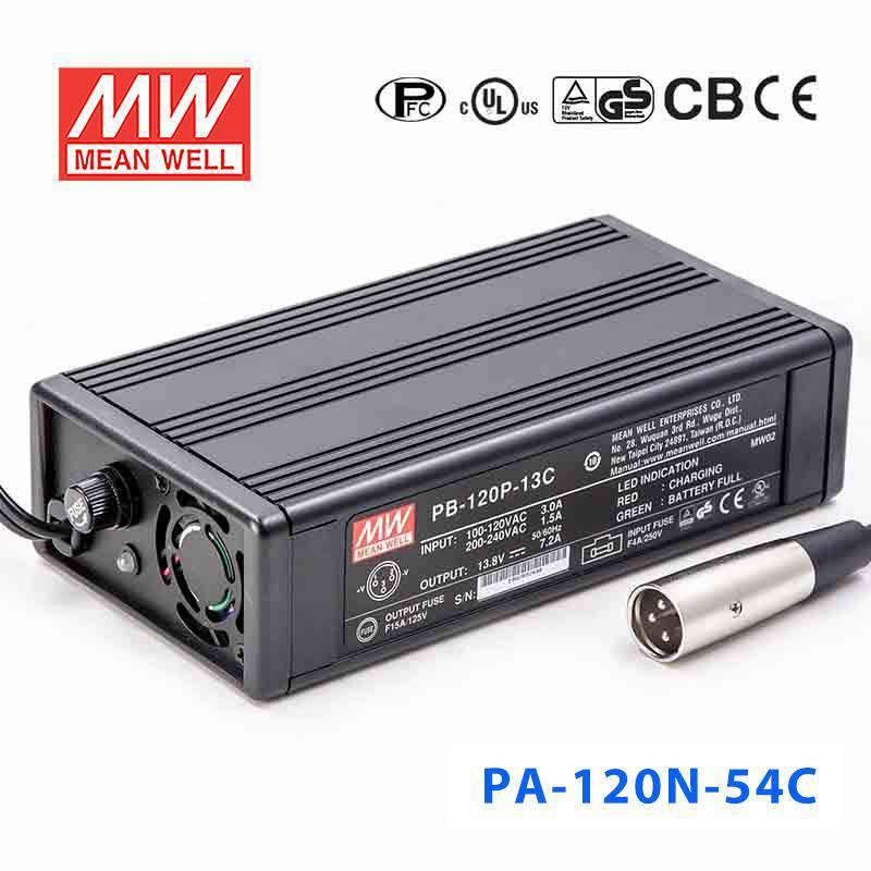 Mean Well PA-120N-54C Portable Battery Chargers 121.44W 55.2V 2.2A - Single Output Power Supply