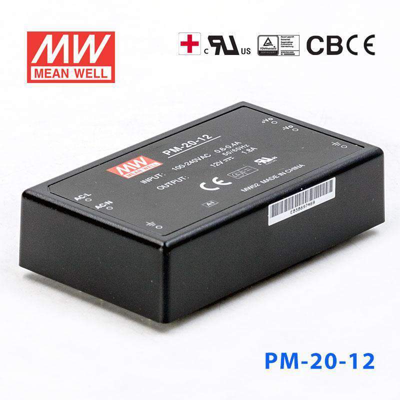 Mean Well PM-20-12 Power Supply 20W 12V