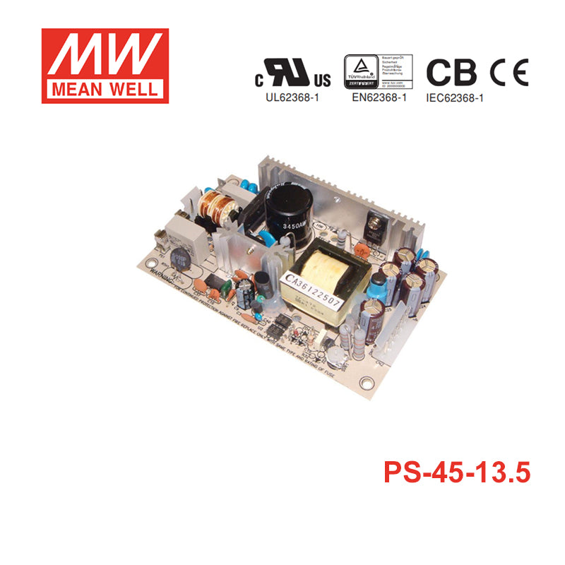 Mean Well PS-45-13.5 PCB Switching Power Supply