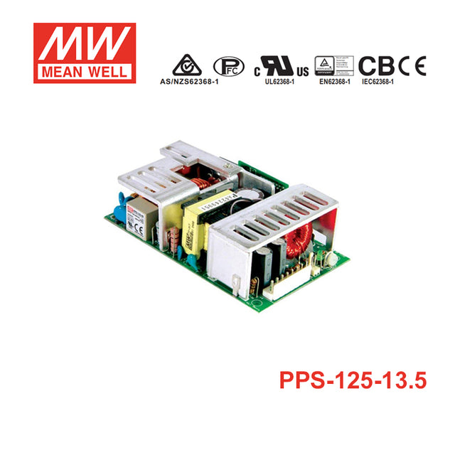 Meanwell PPS-125-13.5 125W 13.5V Single Output with PFC Switching Power Supply