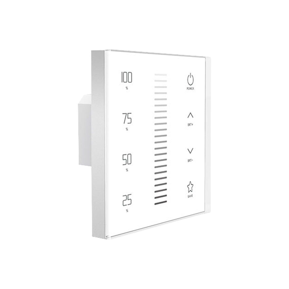 Ltech EX1S Wireless RF/DMX512 Single-zone Touch Panel - Dimming