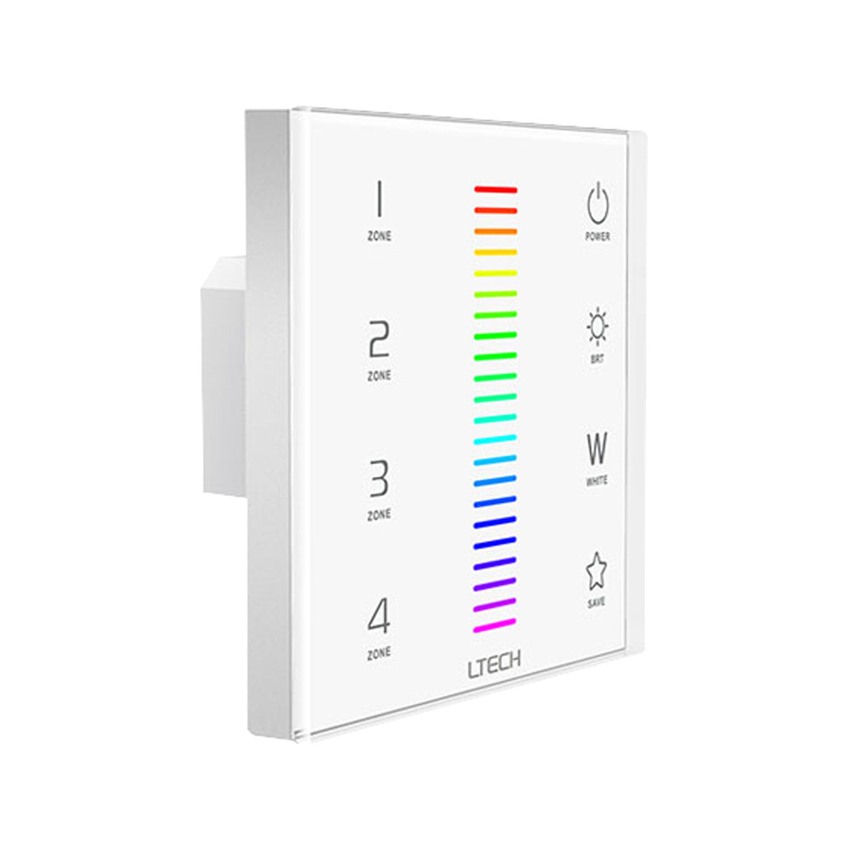 Ltech EX8 Wireless RF/DMX512 Multi-zone Touch Panel - RGBW