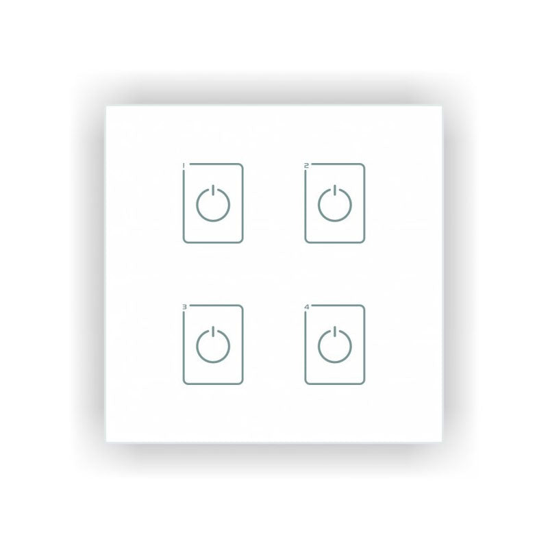 Ltech EDA4 4 Switch Touch Panel - DALI Master Dimmer