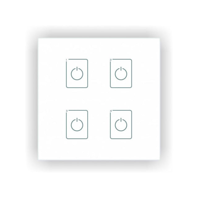 Ltech EDA4 4 Switch Touch Panel - DALI Master Dimmer