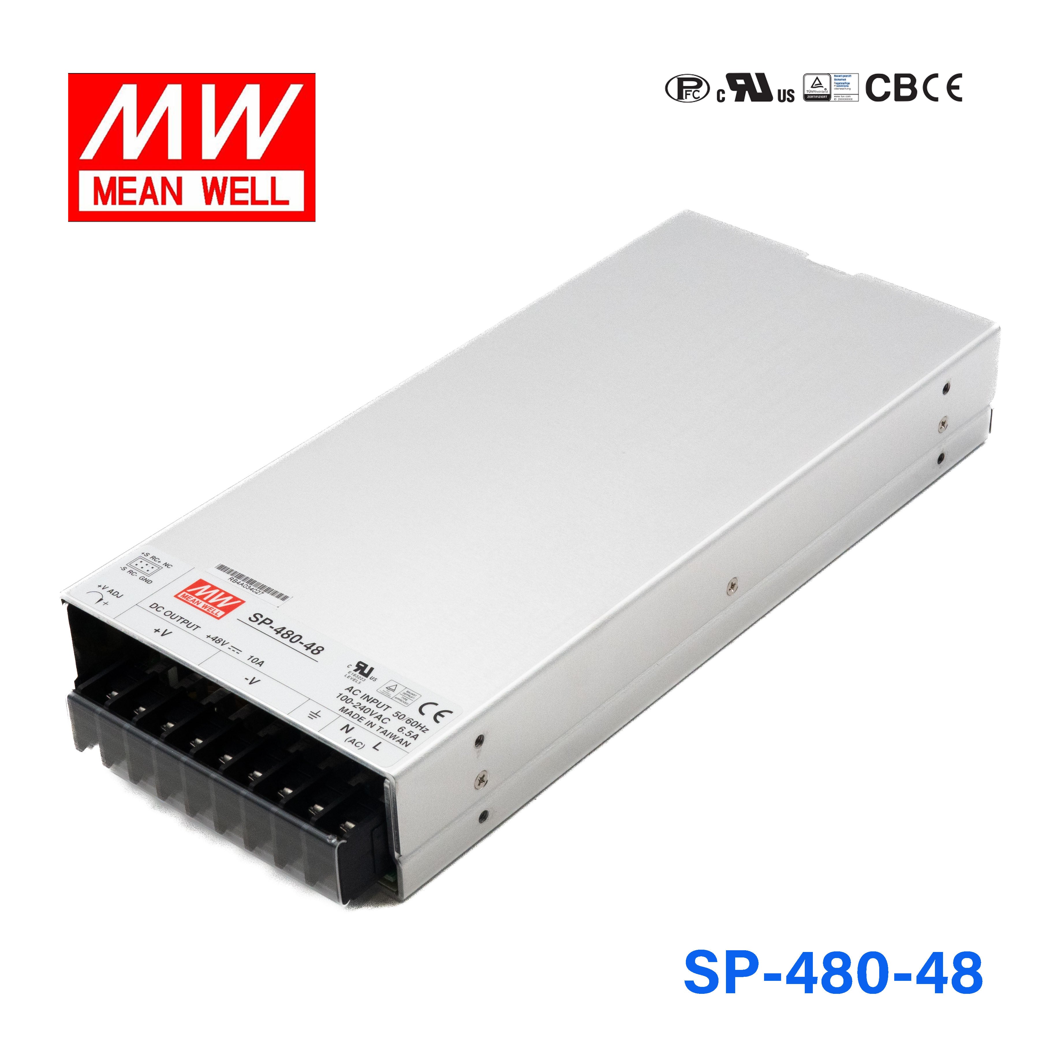Mean Well Mean Well SP Series SP-480-48 Power Supply - Enclosed