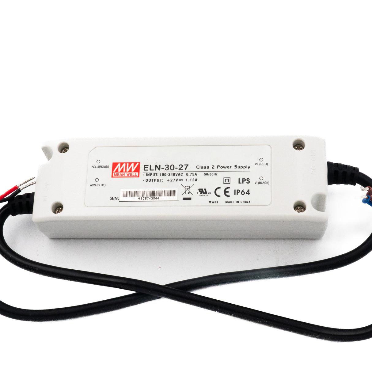 Mean Well ELN-30-27 LED Power Supplies 30.24W 27V 1.12A - PHOTO 1