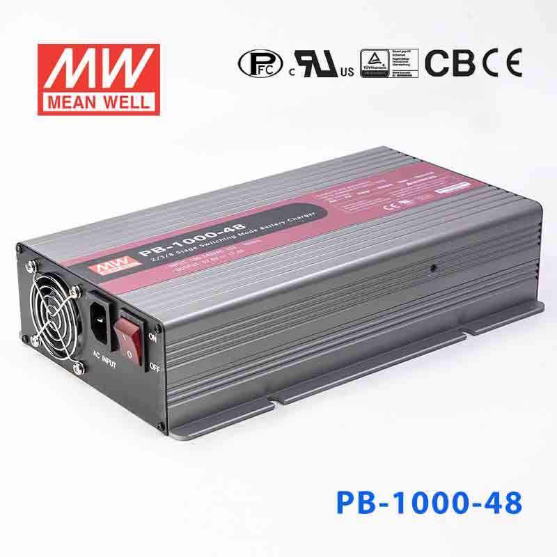 Mean Well PB-1000-48 Battery Chargers 1000W 57.6V 17.4A - 2/3/8 Stage W/PFC